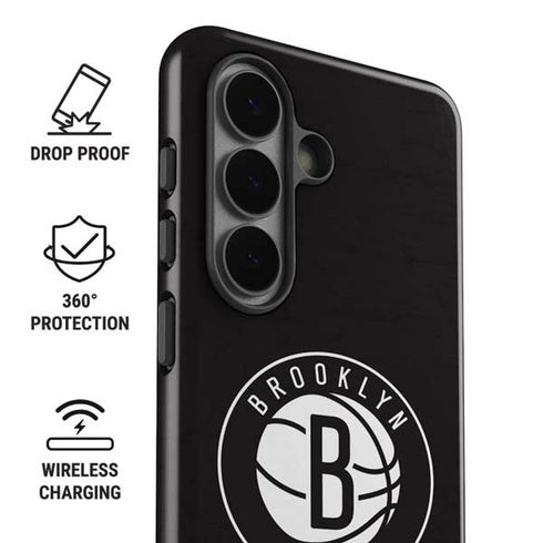 NBA Brooklyn Nets Distressed Galaxy S26 Impact Case