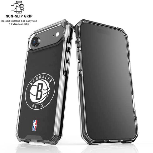 NBA Brooklyn Nets Distressed iPhone 17 Air Clear Case