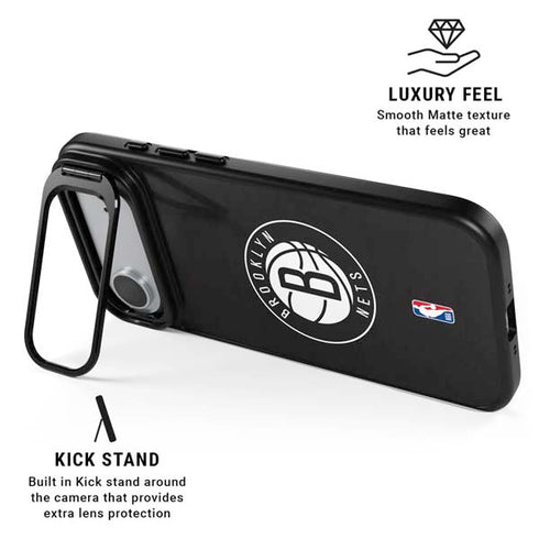 NBA Brooklyn Nets Distressed iPhone 17 Air Kickstand Case