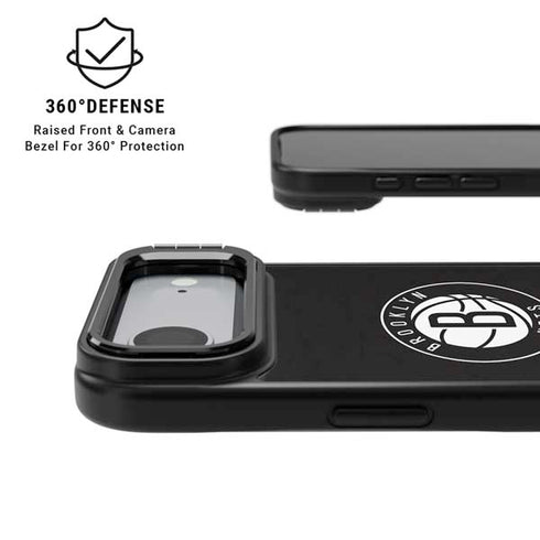 NBA Brooklyn Nets Distressed iPhone 17 Air Kickstand Case