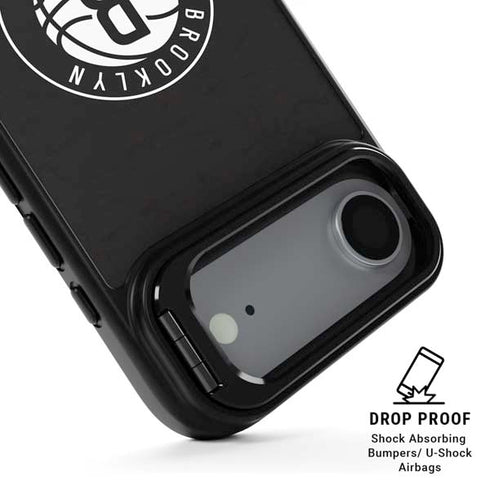 NBA Brooklyn Nets Distressed iPhone 17 Air Kickstand Case