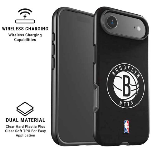 NBA Brooklyn Nets Distressed iPhone 17 Air Magsafe Impact Case