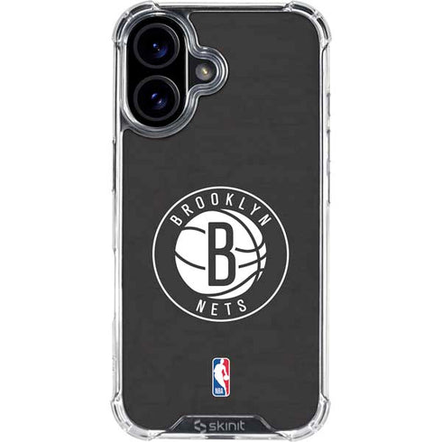 NBA Brooklyn Nets Distressed iPhone 17 Clear Case