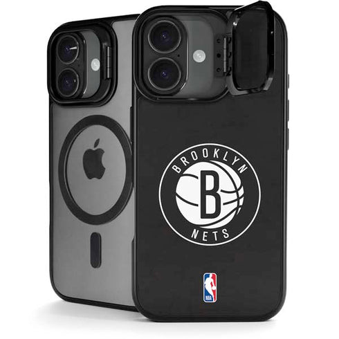 NBA Brooklyn Nets Distressed iPhone 17 Kickstand Case