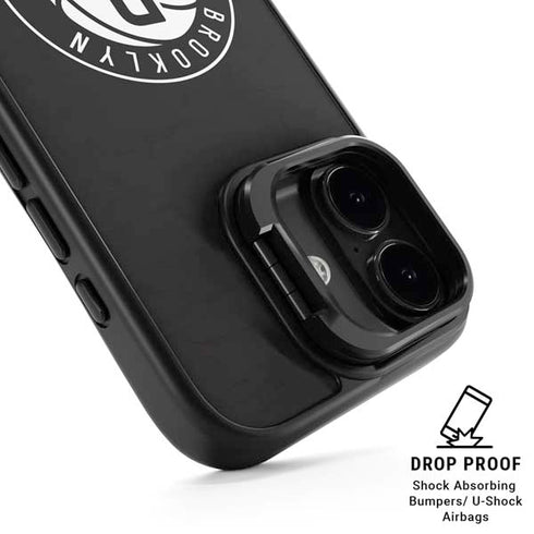 NBA Brooklyn Nets Distressed iPhone 17 Kickstand Case