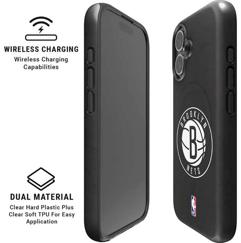 NBA Brooklyn Nets Distressed iPhone 17 Magsafe Impact Case