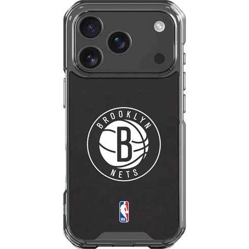 NBA Brooklyn Nets Distressed iPhone 17 Pro Clear Case