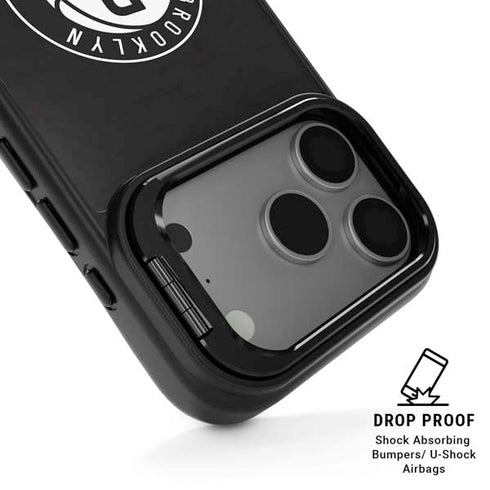 NBA Brooklyn Nets Distressed iPhone 17 Pro Kickstand Case