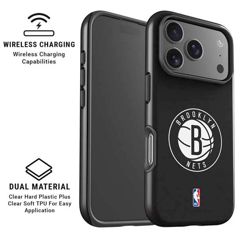 NBA Brooklyn Nets Distressed iPhone 17 Pro Magsafe Impact Case