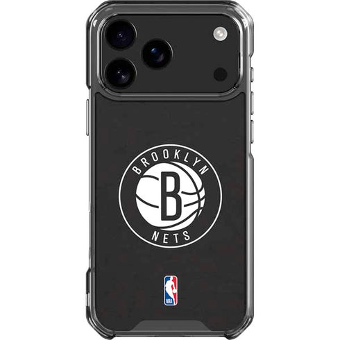 NBA Brooklyn Nets Distressed iPhone 17 Pro Max Clear Case