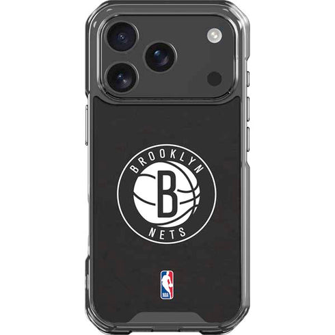 NBA Brooklyn Nets Distressed iPhone 18 Pro Clear Case