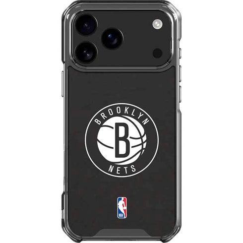 NBA Brooklyn Nets Distressed iPhone 18 Pro Max Clear Case