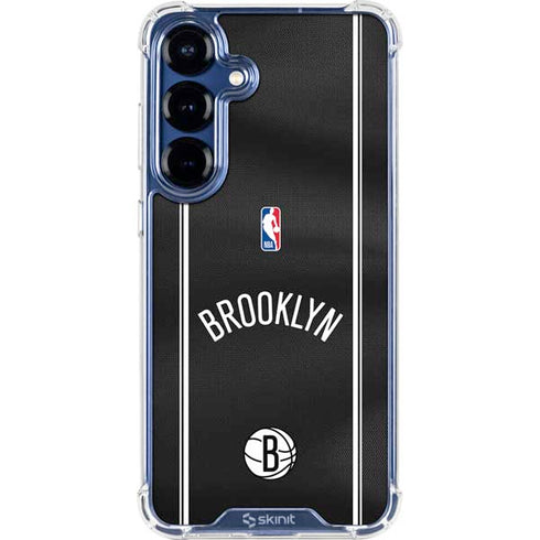 NBA Brooklyn Nets Jersey Galaxy S25 FE Clear Case