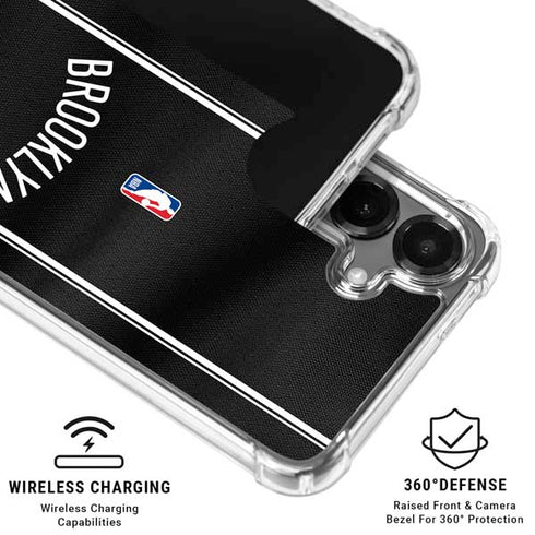 NBA Brooklyn Nets Jersey Galaxy S26 Plus Clear Case