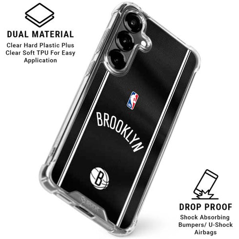 NBA Brooklyn Nets Jersey Galaxy S26 Plus Clear Case