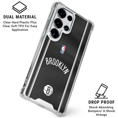 NBA Brooklyn Nets Jersey Galaxy S26 Ultra Clear Case