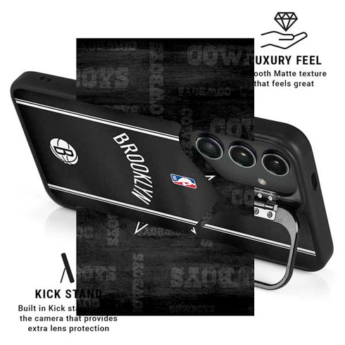 NBA Brooklyn Nets Jersey Galaxy S26 Ultra Kickstand Case