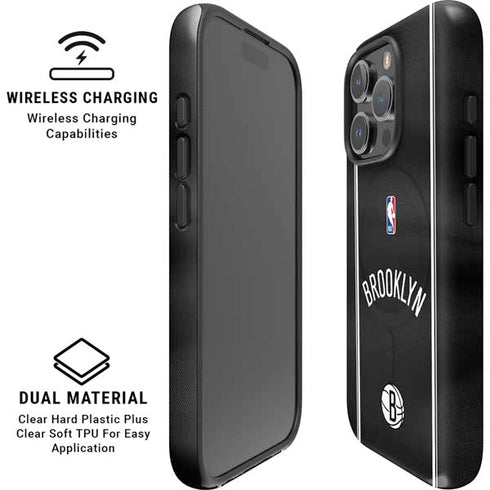 NBA Brooklyn Nets Jersey iPhone 16 Pro Max Magsafe Impact Case