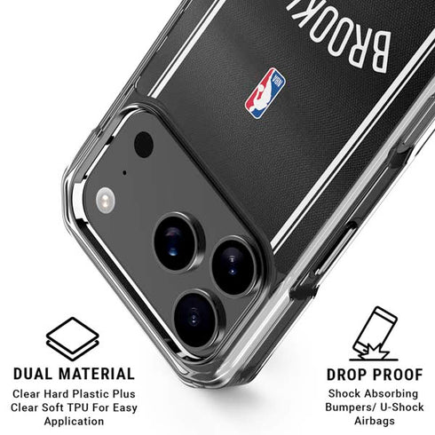NBA Brooklyn Nets Jersey iPhone 17 Pro Max Clear Case