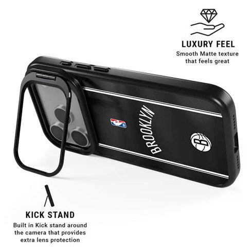 NBA Brooklyn Nets Jersey iPhone 17 Pro Max Kickstand Case