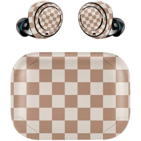 Neutral Checkered Amazon Echo Buds Skin