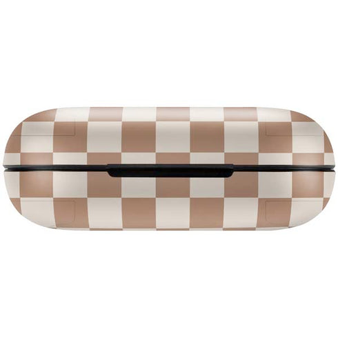 Neutral Checkered Amazon Echo Buds Skin