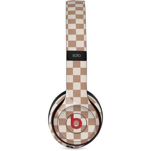 Neutral Checkered Beats Solo 3 Wireless Skin