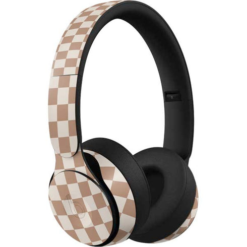 Neutral Checkered Beats Solo Pro Skin