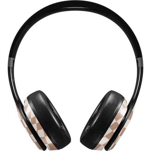 Neutral Checkered Beats Studio Pro Wireless Headphones Skin