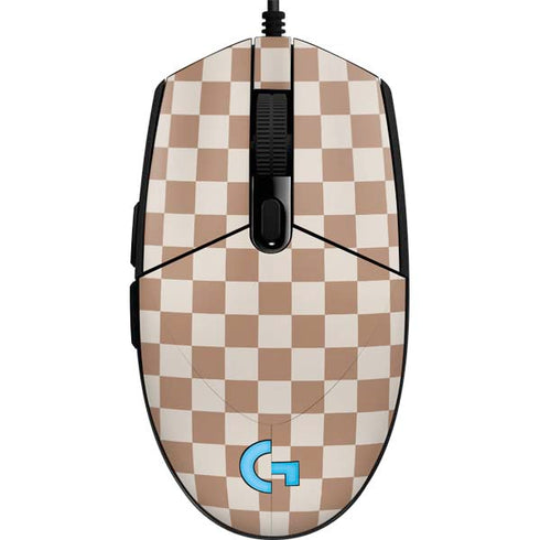 Neutral Checkered G203 Prodigy RGB Wired Gaming Mouse Skin