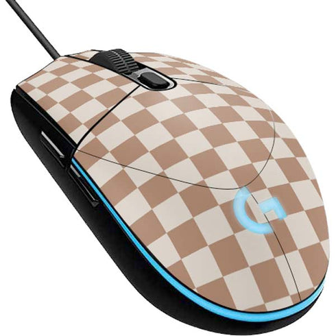 Neutral Checkered G203 Prodigy RGB Wired Gaming Mouse Skin