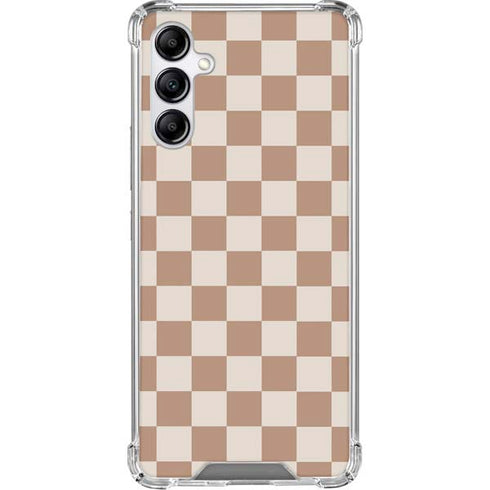 Neutral Checkered Gabb Phone 4 Clear Case