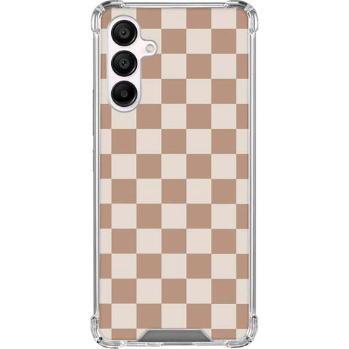 Neutral Checkered Galaxy A16 5G Clear Case