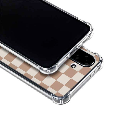 Neutral Checkered Galaxy A36 5G Clear Case