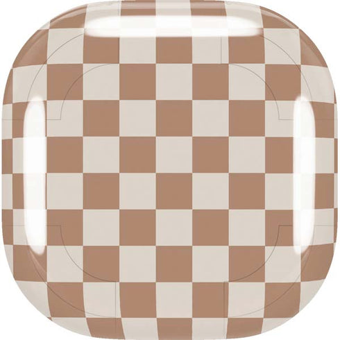 Neutral Checkered Galaxy Buds Live Skin