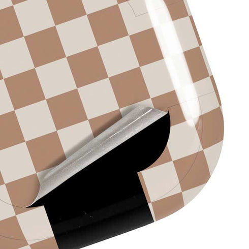 Neutral Checkered Galaxy Buds Live Skin