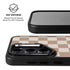 Neutral Checkered Galaxy S24 FE Kickstand Case