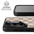 Neutral Checkered Galaxy S25 Kickstand Case