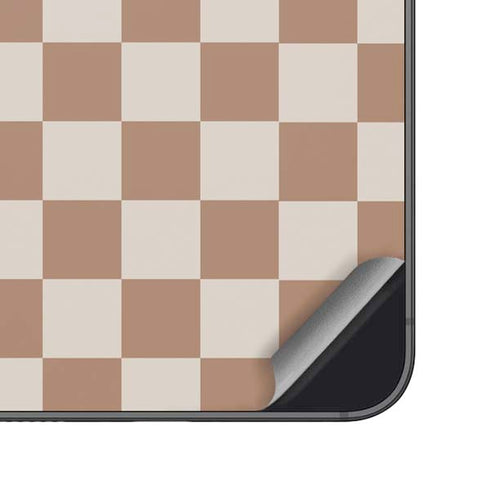 Neutral Checkered Galaxy S24 Plus Skin