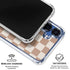 Neutral Checkered Galaxy S25 Clear Case