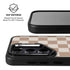 Neutral Checkered Galaxy S26 Kickstand Case