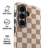 Neutral Checkered Galaxy S26 Plus Impact Case