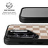 Neutral Checkered Galaxy S26 Plus Kickstand Case