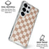 Neutral Checkered Galaxy S26 Ultra Clear Case
