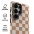 Neutral Checkered Galaxy S26 Ultra Impact Case