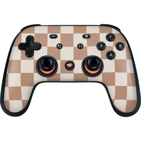 Neutral Checkered Google Stadia Controller Skin