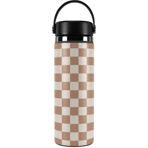 Neutral Checkered Hydro Flask 20oz Wide Mouth Skin