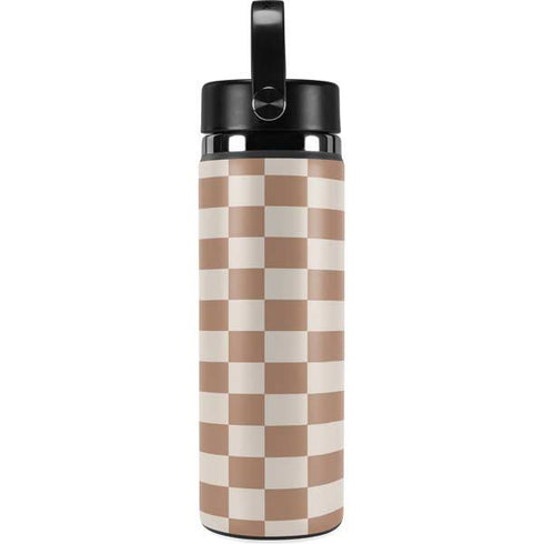 Neutral Checkered Hydro Flask 20oz Wide Mouth Skin