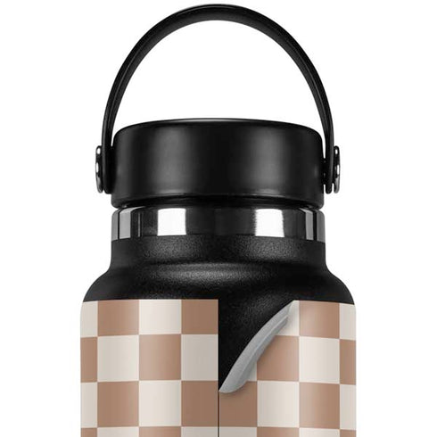 Neutral Checkered Hydro Flask 32oz Wide Mouth Skin