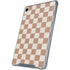 Neutral Checkered iPad 11th Gen (2025) Clear Case